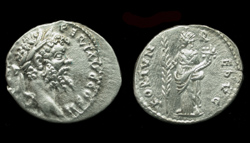 Septimius Severus, Denarius, Fortuna Reverse, Emesa Mint!